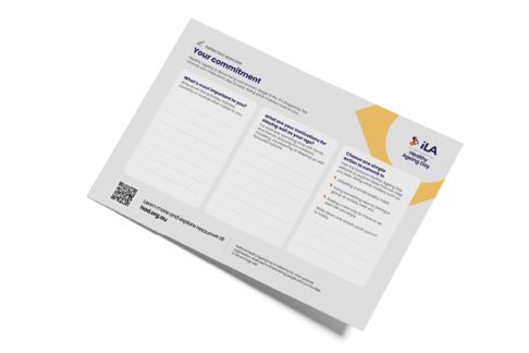 Workplace reflection activity resource example image