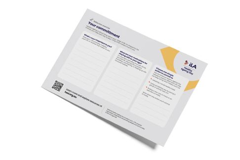 Workplace reflection activity resource example image