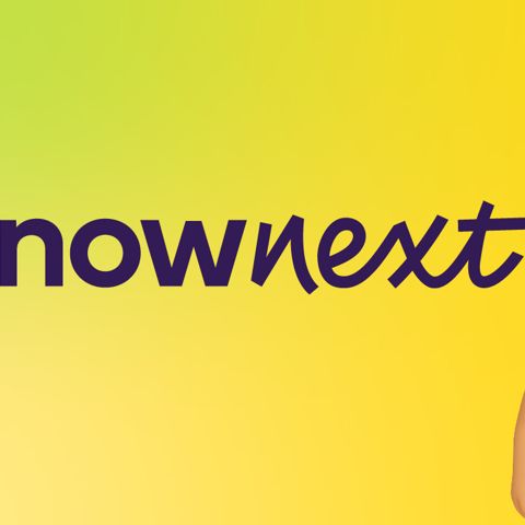 NowNext app logo with mascot Clayton