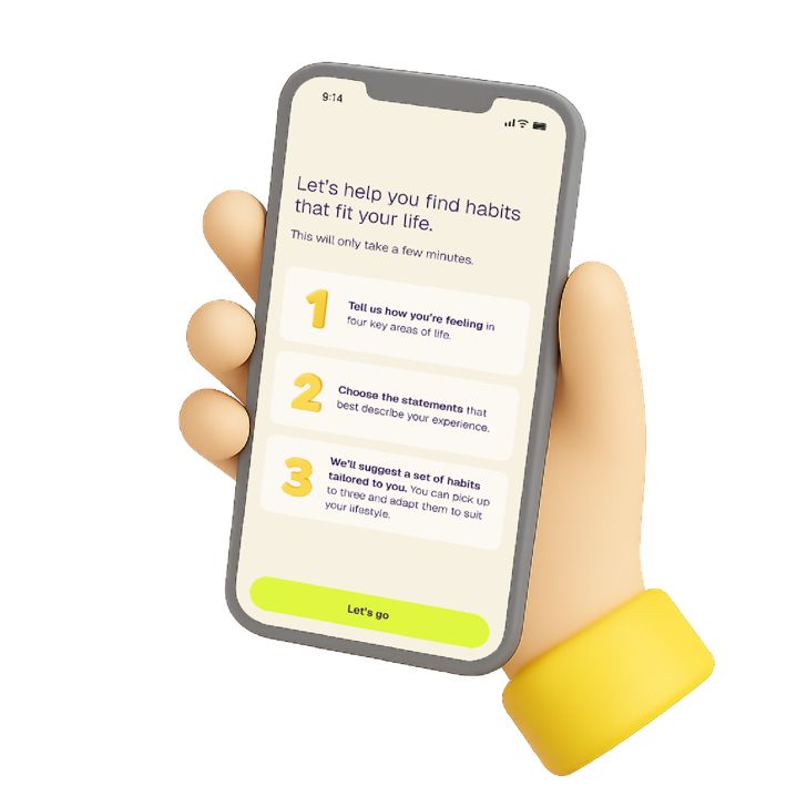 animated image of the nownext app on a mobile screen being held by a hand