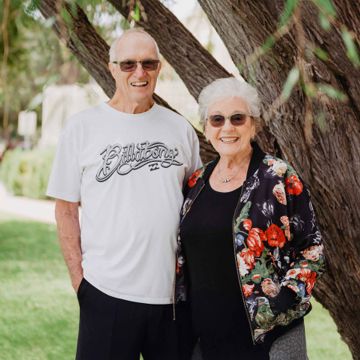 older couple outdoors