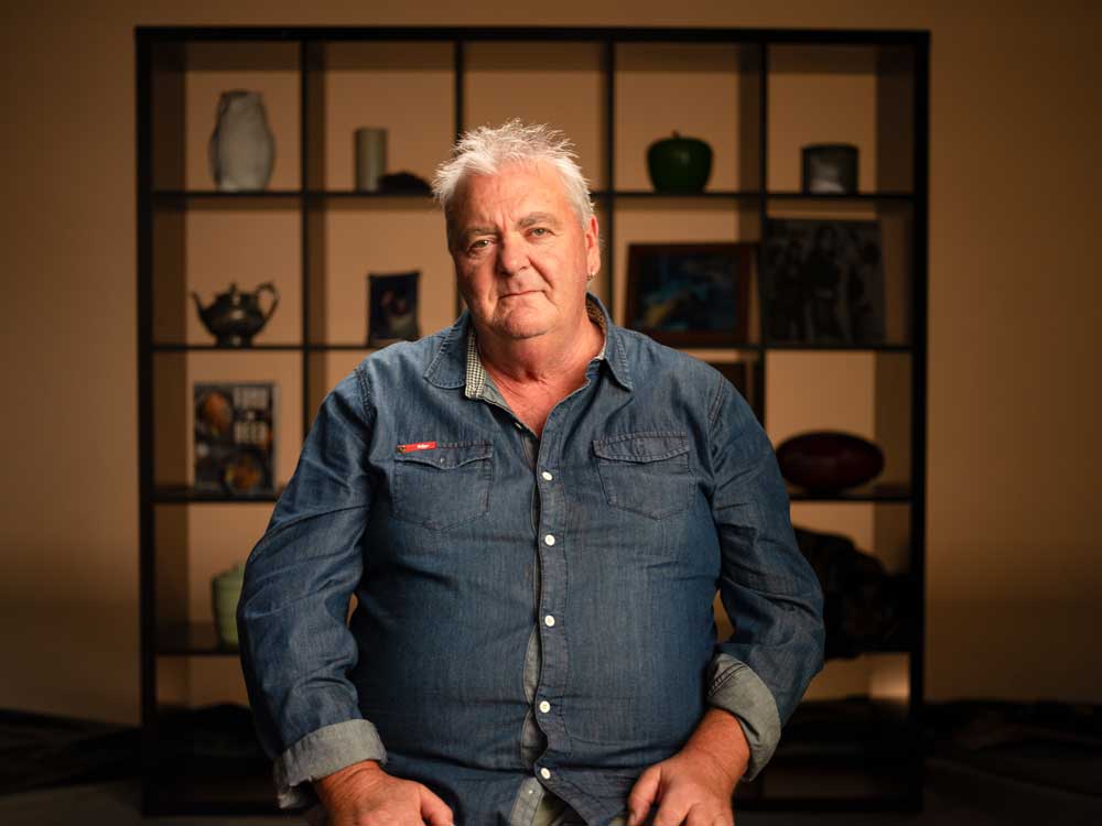 Barry speaking about grief in real life stories