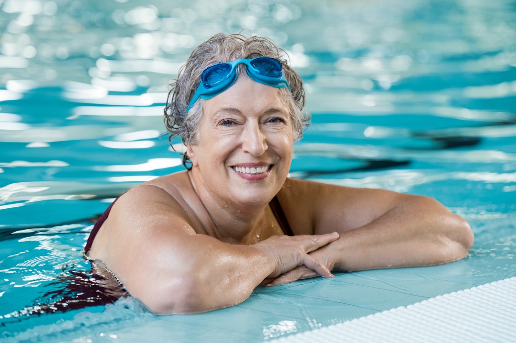 KA - Mature woman in swimming pool Mature woman in swimming pool