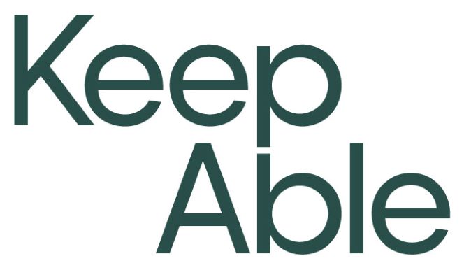 Keep Able_Endorsed_Dark Green KeepAble logo, powered by Independent Living Assessment